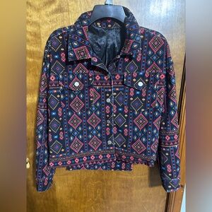 Colorful Geometric Women's Jacket